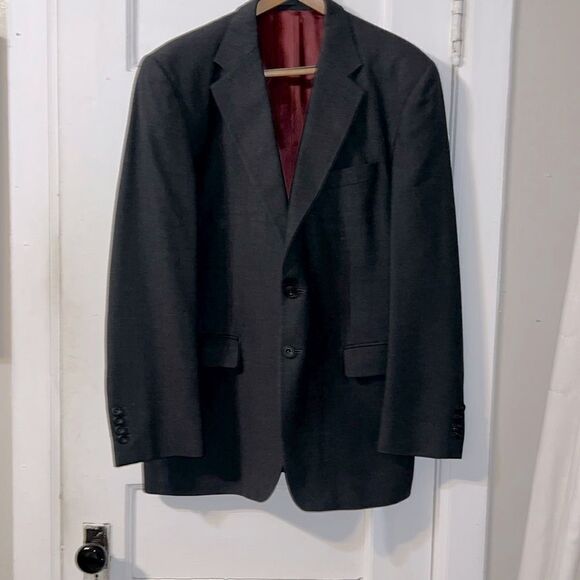 JOSEPH TURNER Dark Grey Wool Sport Coat Blazer-42R - Picture 1 of 9